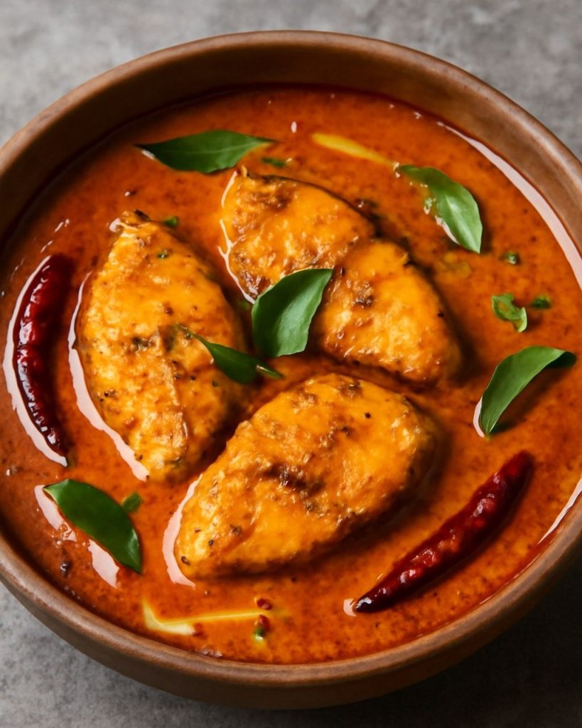 fish vindaloo hot spicy curry