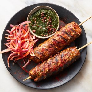 lamb sheekh kebob curry