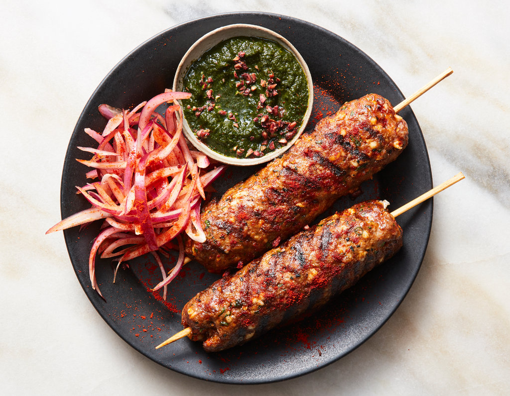 lamb sheekh kebob curry