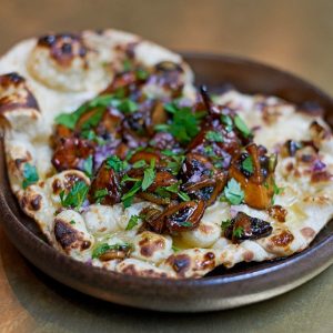 mushroom cheese naan