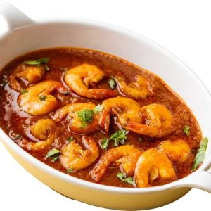Tasty,Prawns,Masala,In,Plate