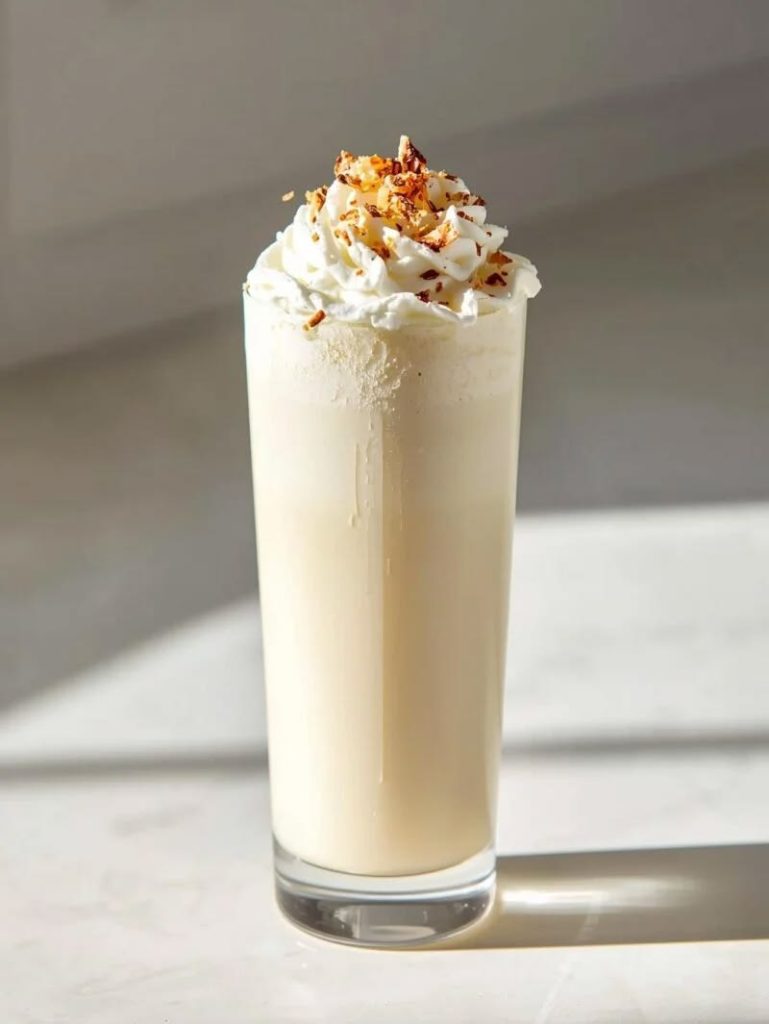 white chocolate milkshake